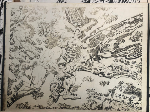 Jacob and the Angel prototype poster signed by Jack - Jack Kirby