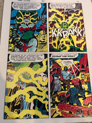Jack Kirby Colored Captain Victory # 1 page 16 - Jack Kirby