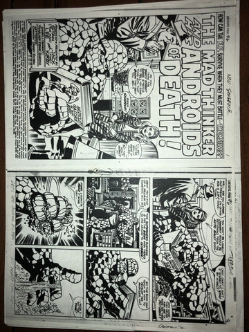 One-of-a-kind Fantastic Four #96 Page 1-2 photostat - Jack Kirby