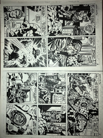 One-of-a-kind Fantastic Four #96 Page 3-5 photostat - Jack Kirby